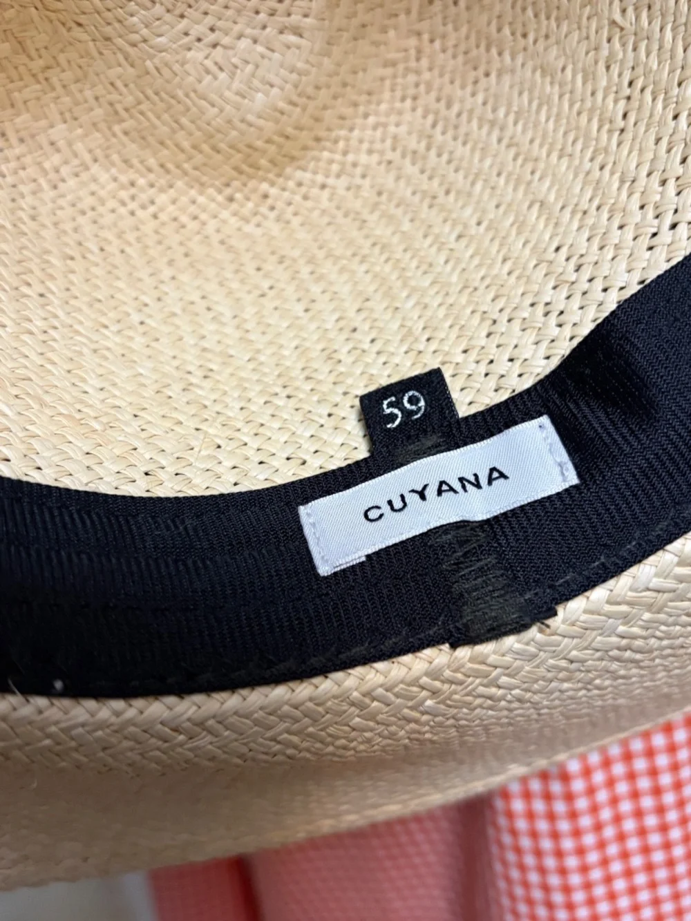 NWOT Cuyana Panama Ecuador Straw Hat size 59 - Large, XL Never Used ?Packable?